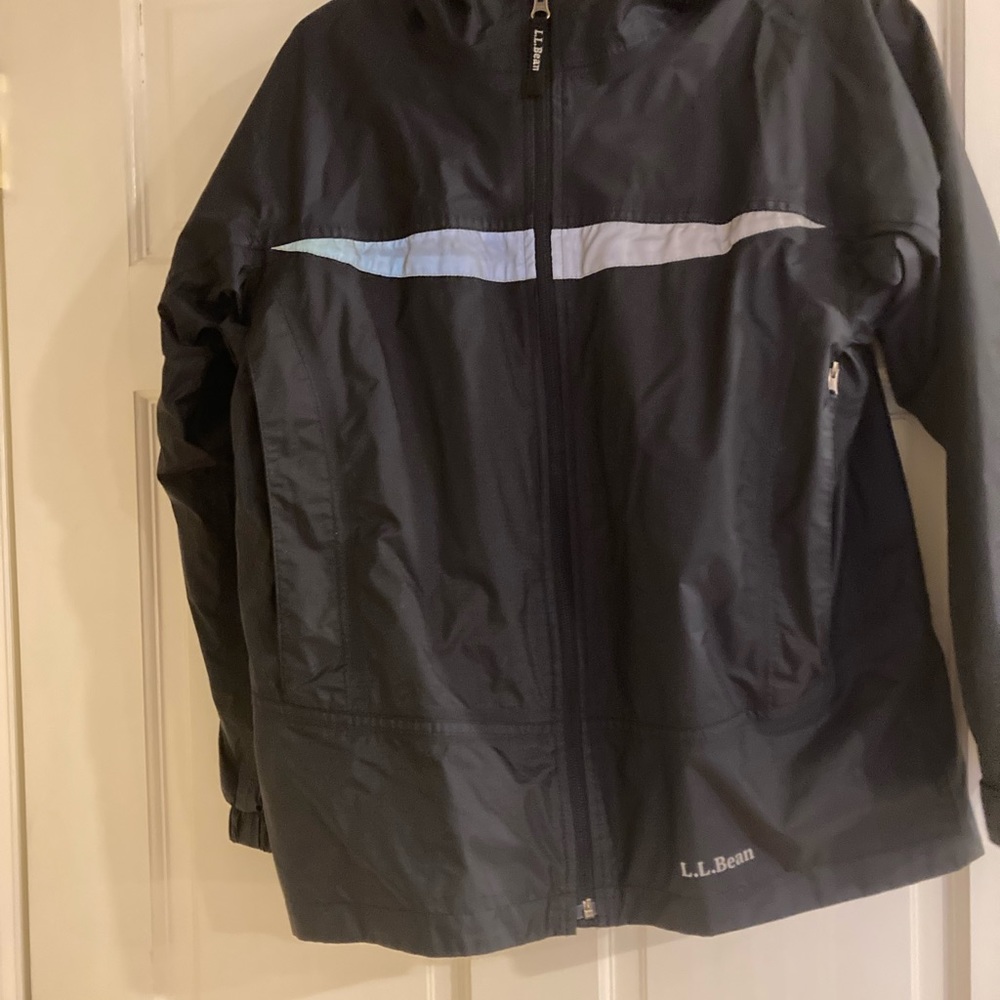 L.L. Bean Rain/Fall/Spring Jacket with Fleece Lining Large 14-16
